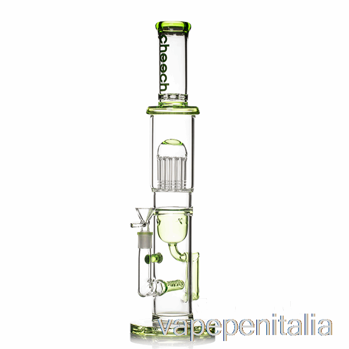 Vape In Italia Cheech Glass Tree Recycler Big Rig Bong Green